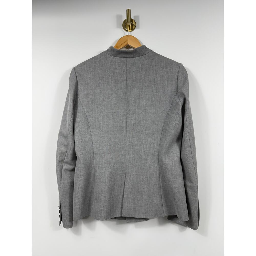WHBM gray blazer jacket military style button front size 8. - Picture 8 of 8